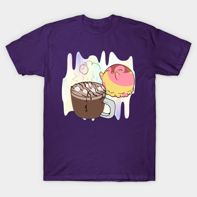 Penguinscoops - hot chocolate T-Shirt by JuditangeloZK